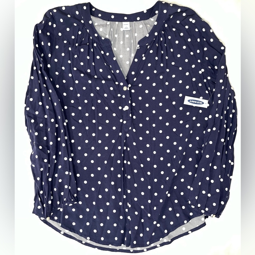 Old Navy Polka Dot Blouse